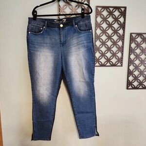 Seven 7 Womens Skinny Stretch Distressed Jean Size 16W